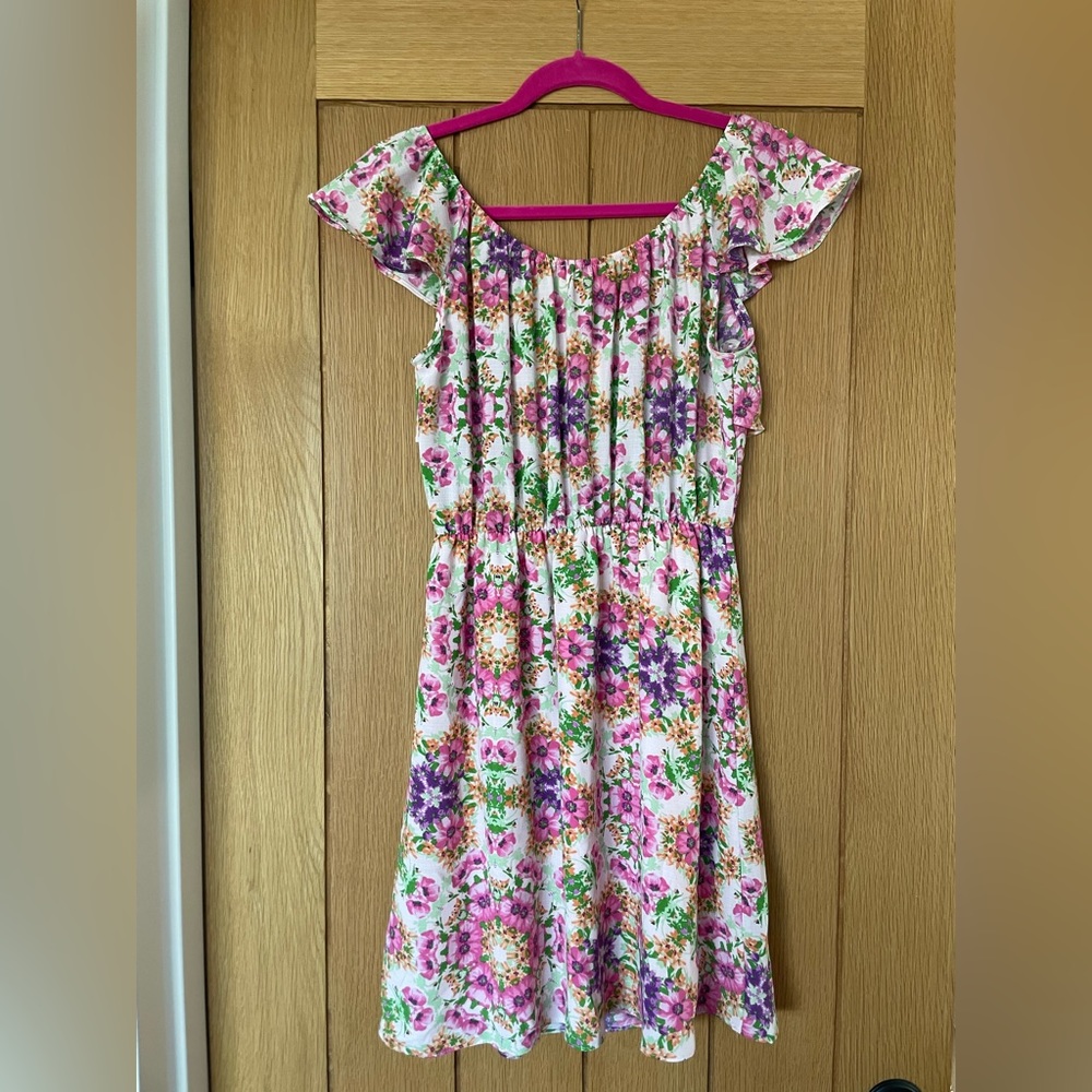 Everly floral off the shoulder dress